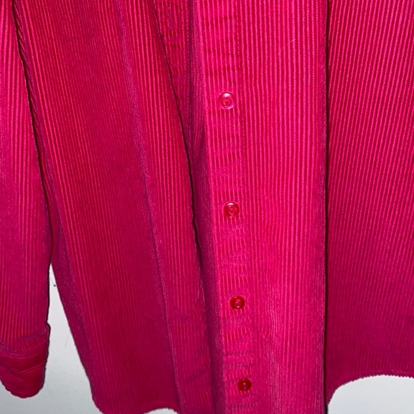 Vintage Magenta Corduroy Jacket Top - Picture 2 of 4